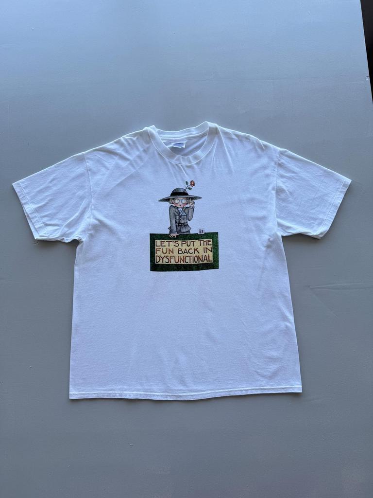 Hanes Heavyweight 'Let's Put The Fun Back In Dysfunctional' 90s Single Stitch Vi