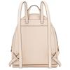 MICHAEL KORS Rhea Zip Classic Simple Design Metal Logo LOGO Large Capacity Cowhide Backpack Medium Women's Light Cream