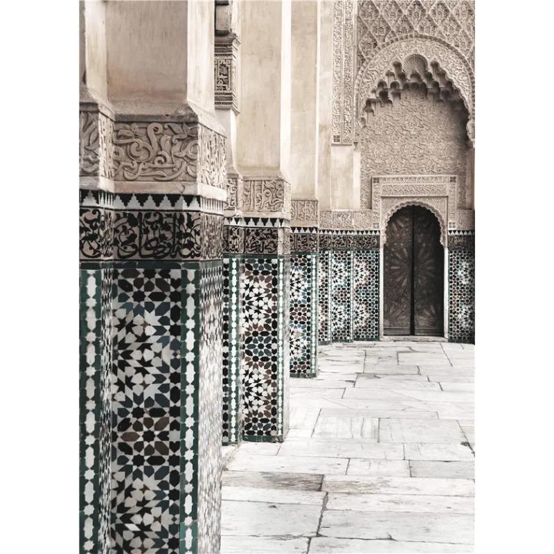 

Современный Минималистичный Исламский Архитектурный Настенный Арт Постер Холст Принт Дверь Цветочная Живопись Домашний Декор Задний План Фотографии Дизайн 21cm×30cm NoFrame