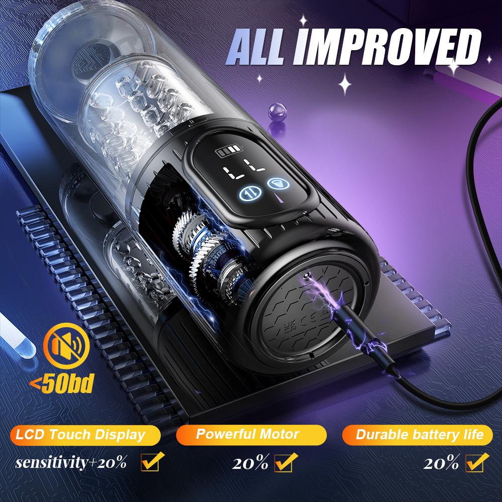 Male Masturbator High Speed Automatic Thrusting Piston Stroker Masturbator Telescopic Vagina Blowjob Masturbation Sex Machine Sex Toys