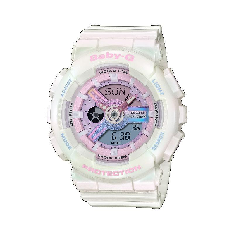 

Casio Men s Resin 100M Water Resistant Analog Shock Resistant Quartz Watch BA-110PL-7A1 белый