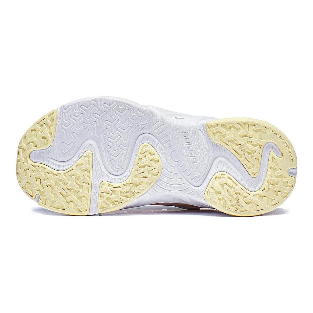 Li Ning Kids Night Elf 3.0 Luminous Comfortable Shock Absorption Low Top Running Shoes Kids running shoes Peach Pink Orange YKNT088-6