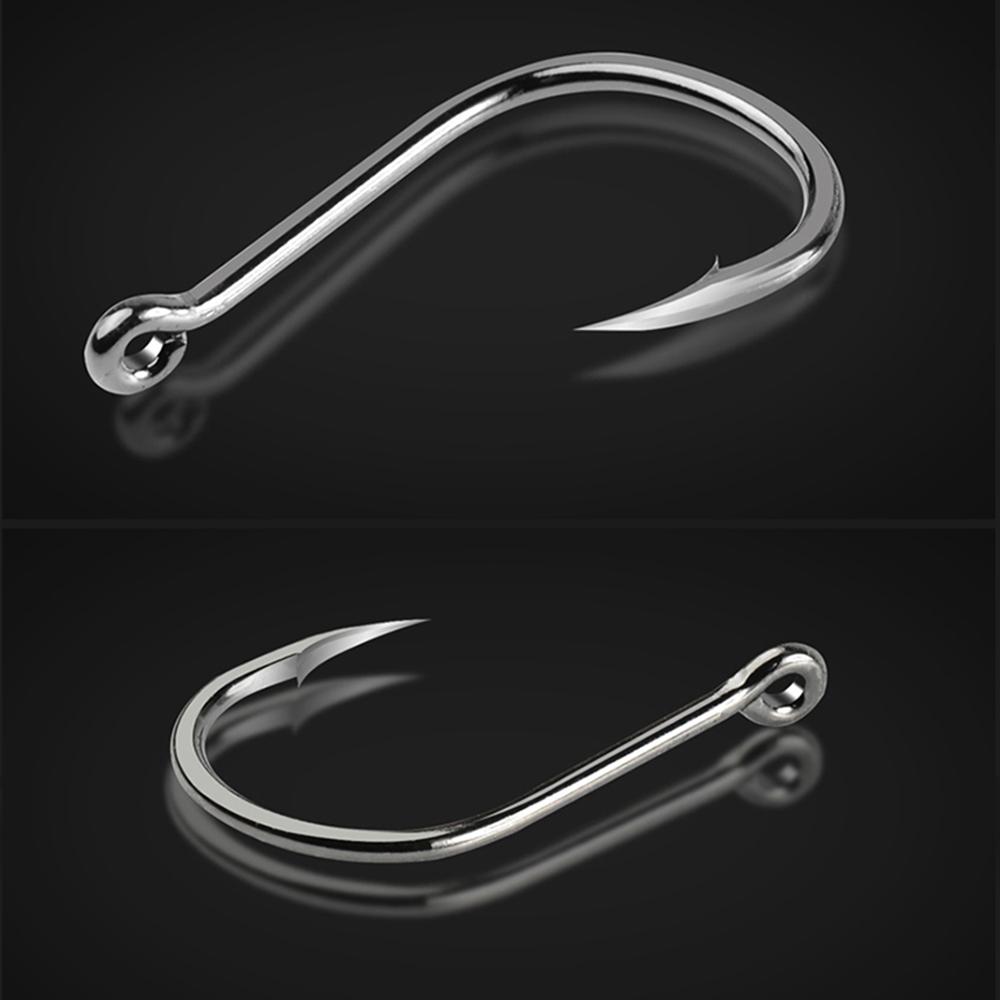 Pesca High Carbon Steel Sea Hook with Hooks Bait Hook Barbed Fishing Hook Circle Hooks Fishhooks