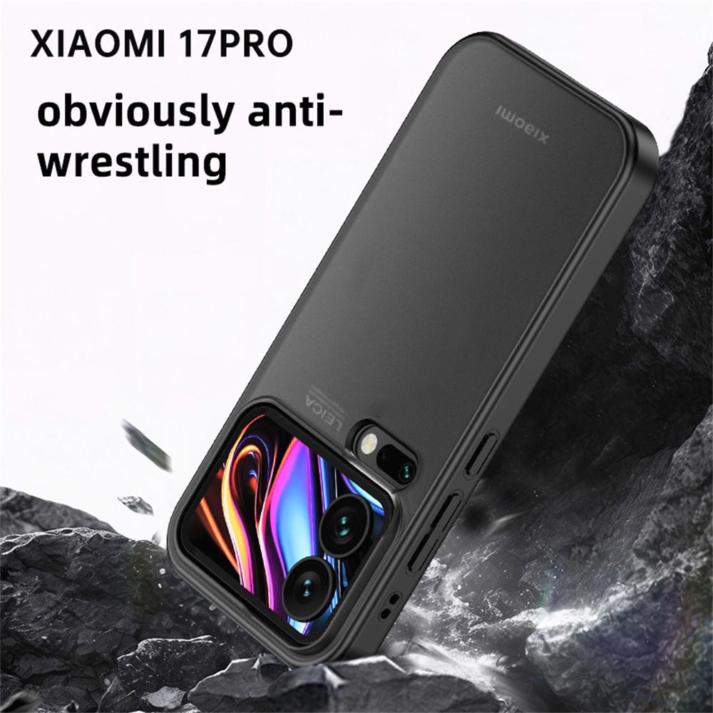 For Xiaomi 17 Pro Case Airbag Anti Drop TPU PC Phone Back Cover