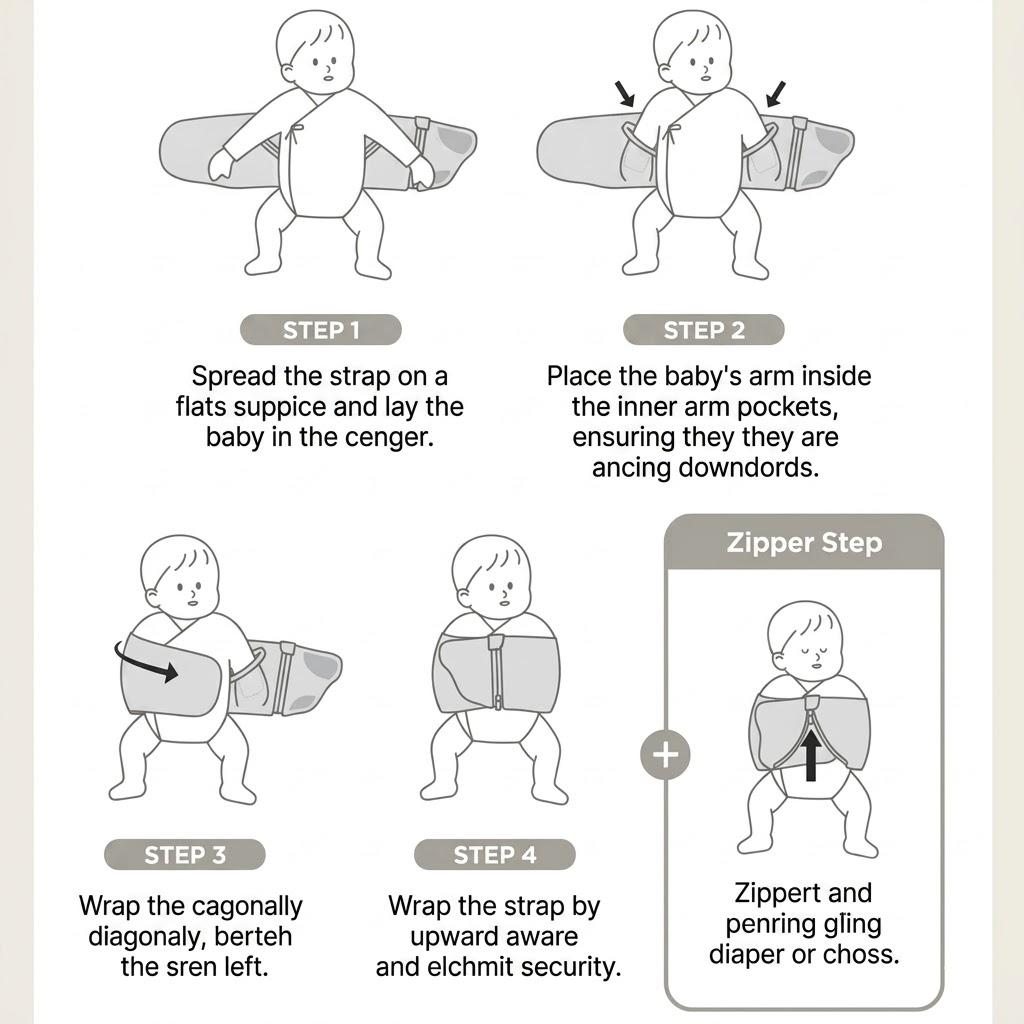 Fascia per fasciatoio Elava silenziosa, fascia interna in rete di cotone (Taglia S / M), prodotti coreani per bambini