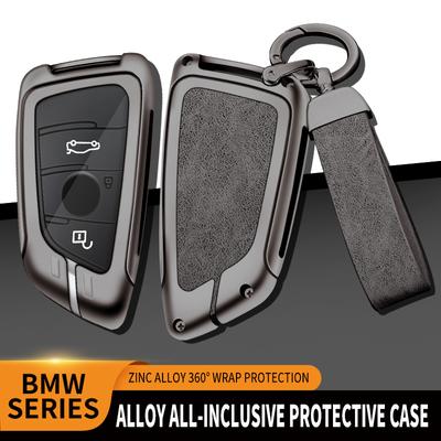 Zinc Alloy Leather Car Key Case Shell Cover For Bmw F20 F30 G20 F31 F34 F10 G30 F11 X3 F25 X4 I3 M3 M4 1 3 5 Series Accessories