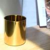 Metal Stainless Steel Candle Cup Electroplated Flower Pot Simple Modern Gold Metal Nordic Double-layer Ornament