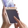 Samsung Galaxy Z Flip 8 Hülle, Scharnier-Ständer, mit Glas für äußeren Bildschirm, Lila