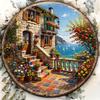CIFBUY Vintage Mediterranean Aluminum Wall Art Waterproof Durable Coastal Patio Decor