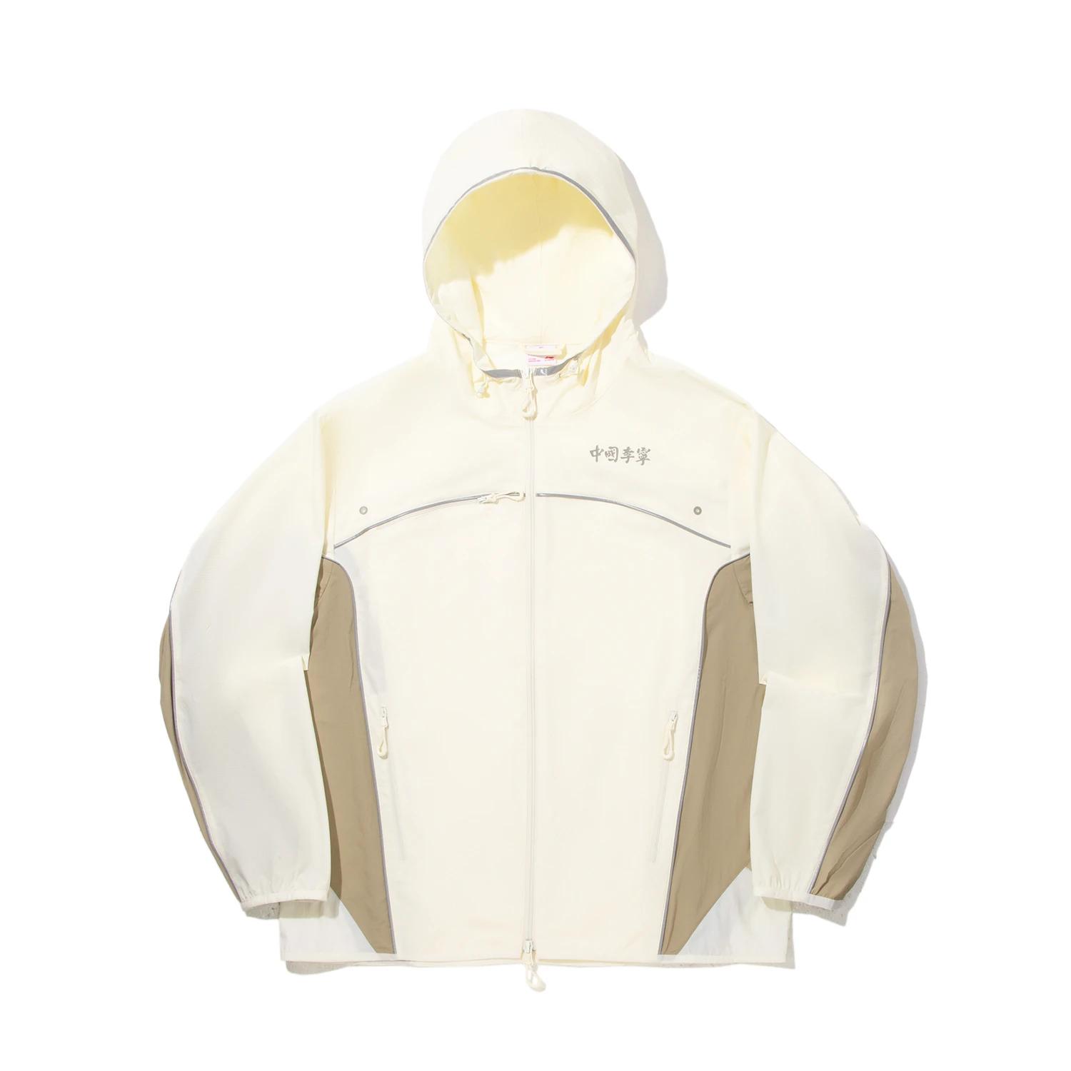 Li Ning Trench Coats Men s Chinchilla Brown/Ecru Hooded Moderate Other AFDVF51-1 L