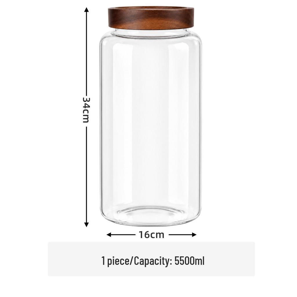 Food Grade Sealed Glass Storage Jar for Tea, Coffee & More