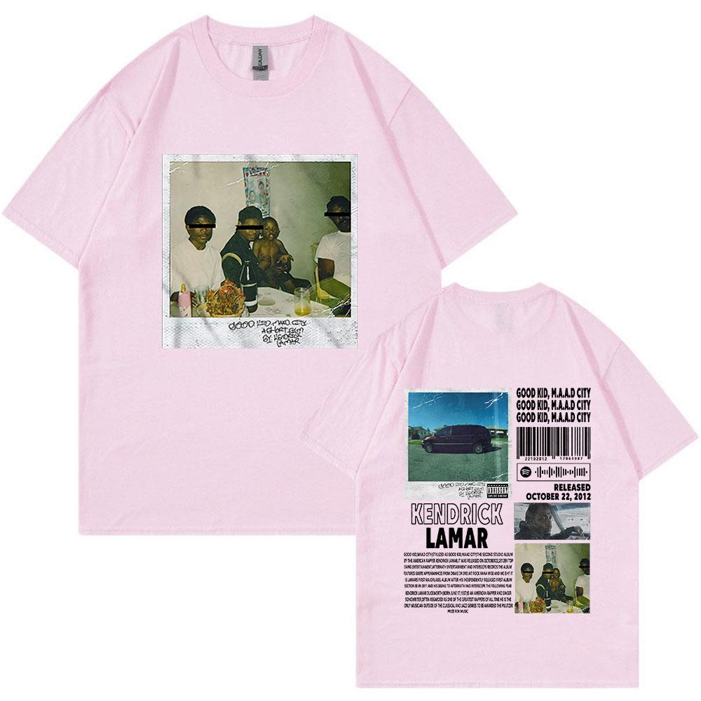 Rapper Kendrick Lamar Good Kid T Shirt Men Women Clothes Hip Hop Music Album Graphic T-shirt Fashion Vintage Oversized Tee Shirt