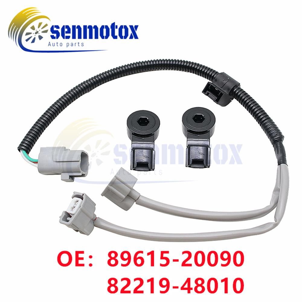89615-20090 Knock Sensor + 82219-48010 Wiring Harness Kit For Camry Corolla RAV4 4Runner Highlander Lexus ES330 RX330 2003-2012