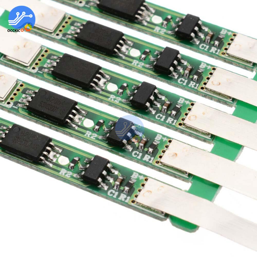 10pcs BMS 1S 3.7V 2A/3A/4.5A/6A/7.5A/9A 18650 Li-ion Lithium Battery Charging Protection Board 1/2/3/4/5/6 Mos Lipo Charging