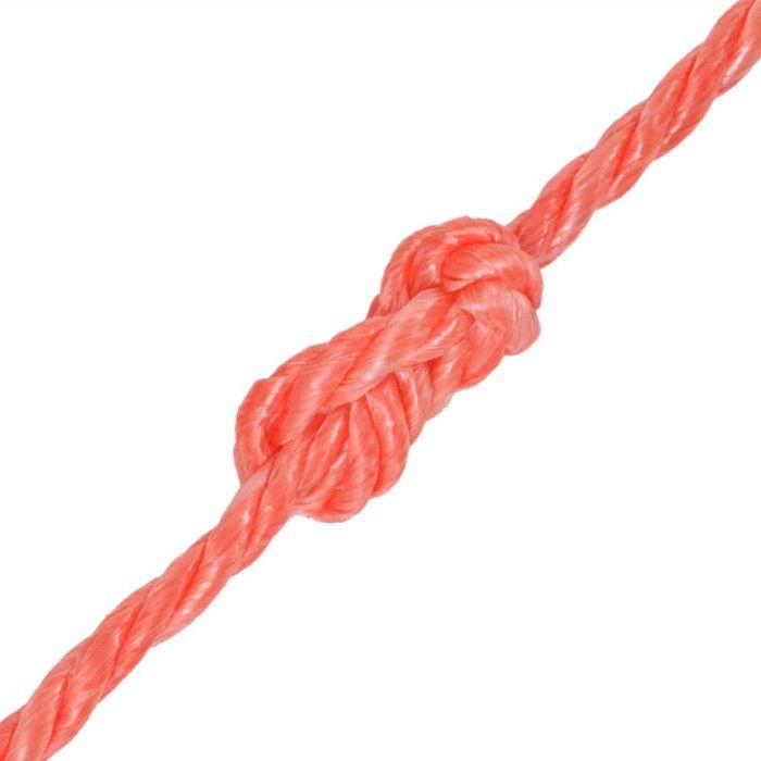 VidaXL Corde torsadée Polypropylène 10 mm 100 m Orange