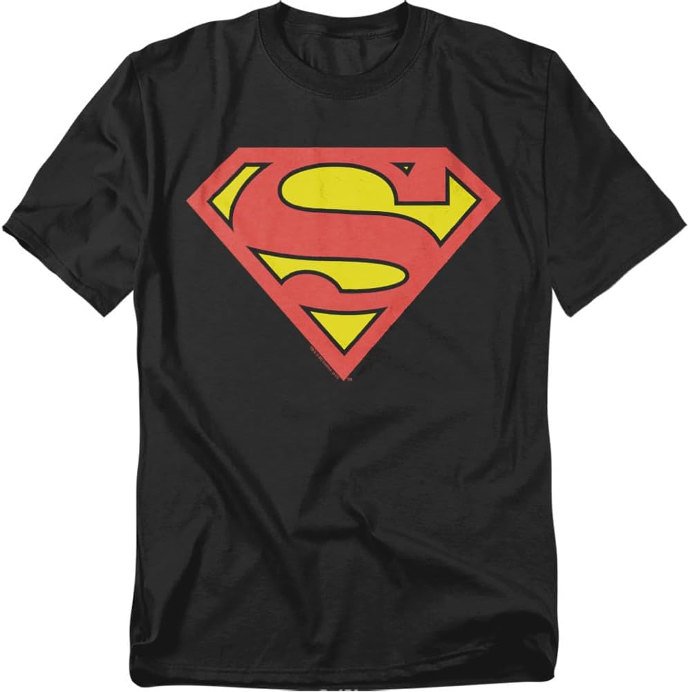 Popfunk Superman Logo S Shield Black T-Shirt S