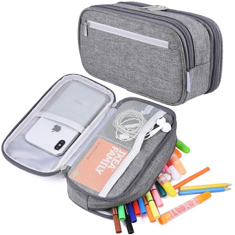 Three-Layer Large Capacity Multi-Functional Pencil Case for Primary School Students