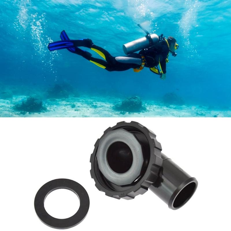 Durability Scubas Elbow Connector with Seal Rings and Nut Elbow Airways Hose Connector Assembly