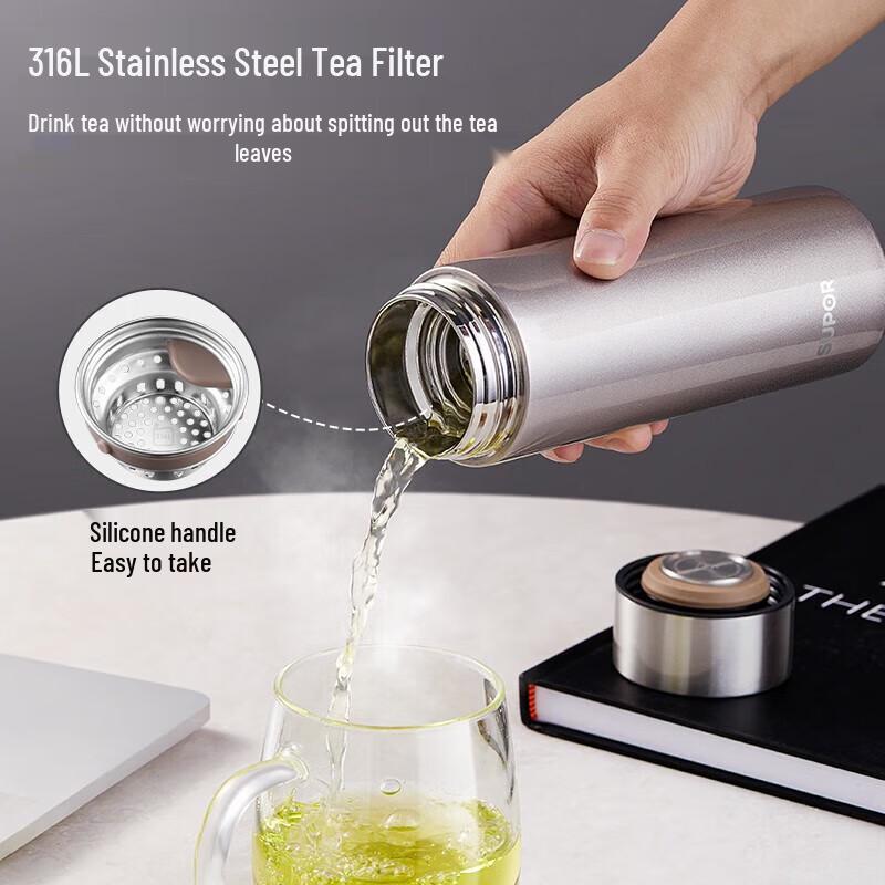 Supor KCV43AN10 430ml Insulated Stainless Steel Mug