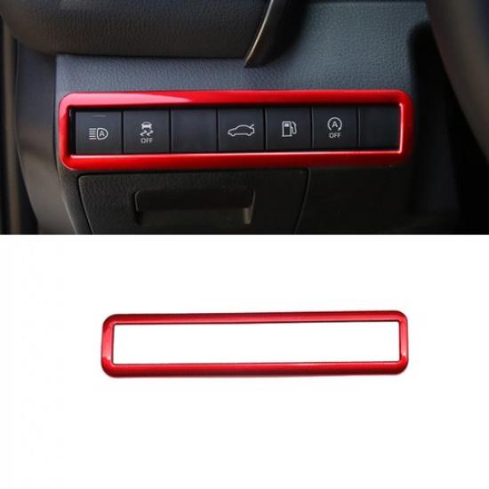 Headlight Switch Control Frame Cover 1PCS For Toyota Camry 2018- Bright Red