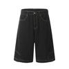 American Vintage Denim Shorts Men High Street Loose Wide Leg Niche Pants Fashion Casual Versatile Short Jeans Male and Female