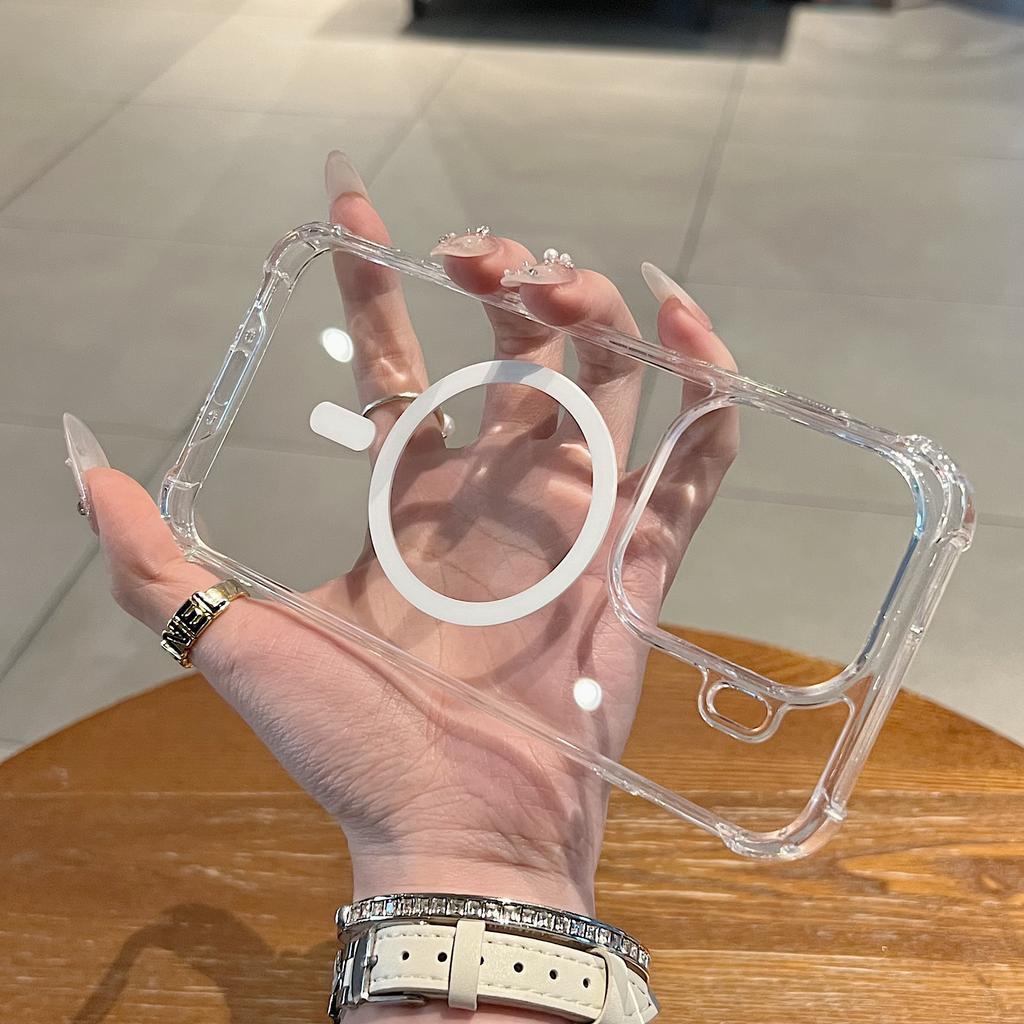 Crystal Clear Transparent Hard Phone Case for Oppo Find X9 X8 Pro Soft Bumper Anti Drop Wireless Charger Protection Cover Funda