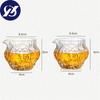 Japanese Glass Tea Infusers Pitcher Heat Resistant Hammered Kung Fu Chahai Transparent Teacup Office Teaware