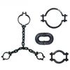 1 Set Halloween Prisoner Costume Chain Props Death Chain Decoration Accessories Cosplay Props Halloween Masquerade Party Supply
