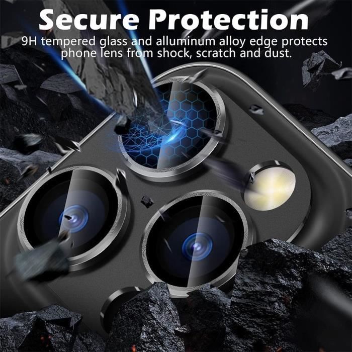 Camera Protection - BOOLING - for iPhone 13 Pro/Pro Max - Tempered Glass - Shockproof - Anti-Scratch