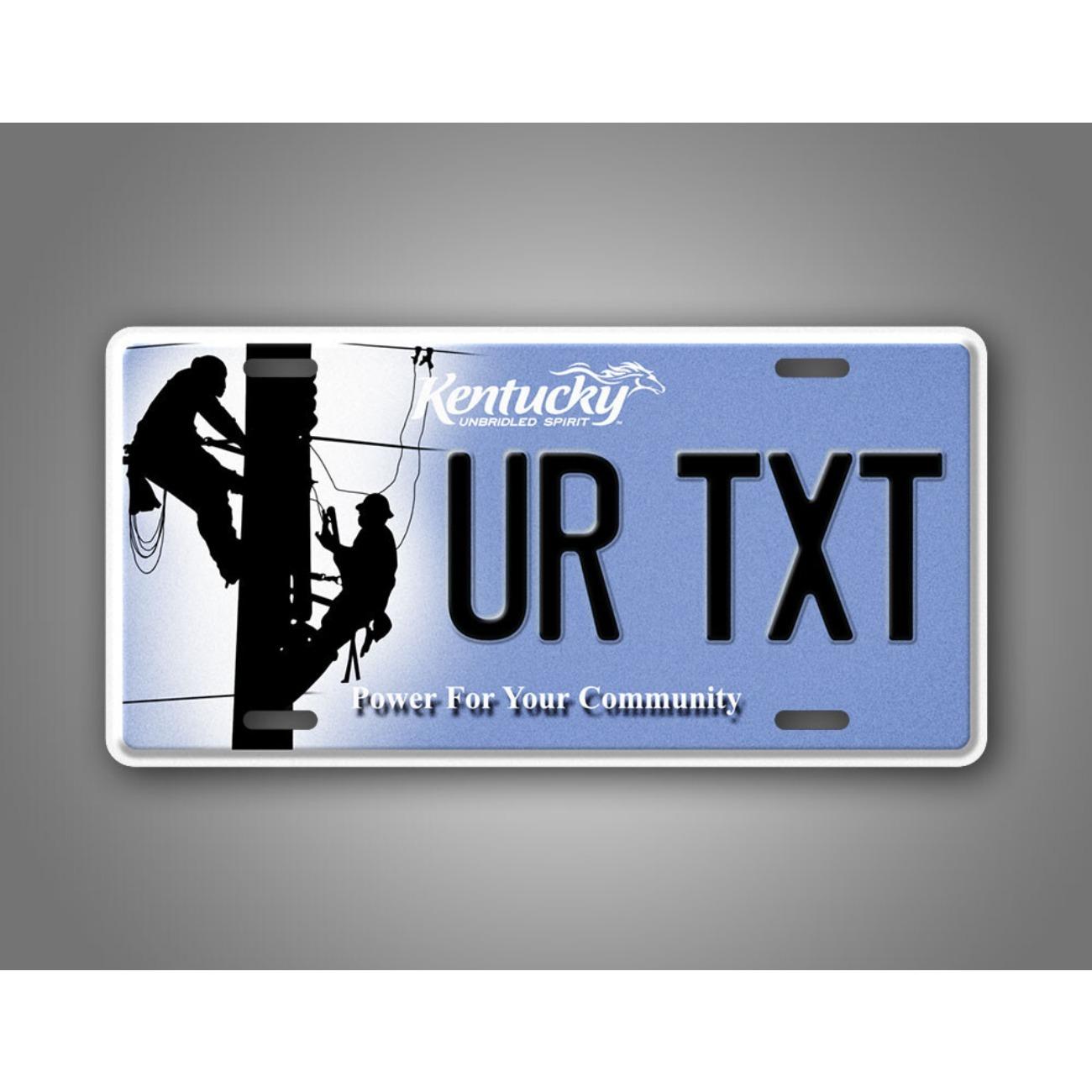 

Personalized Kentucky Power For Your Community Custom Text Decorative Tag Dustproof & Waterproof (Only Decoration) білий