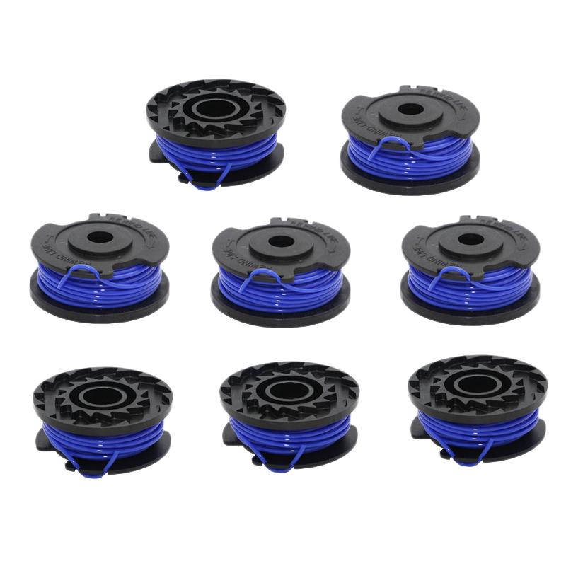 8PCS Single Line Trimmer Grass Mower Trimmer Replacement Spool Line for GREENWORKS Mower