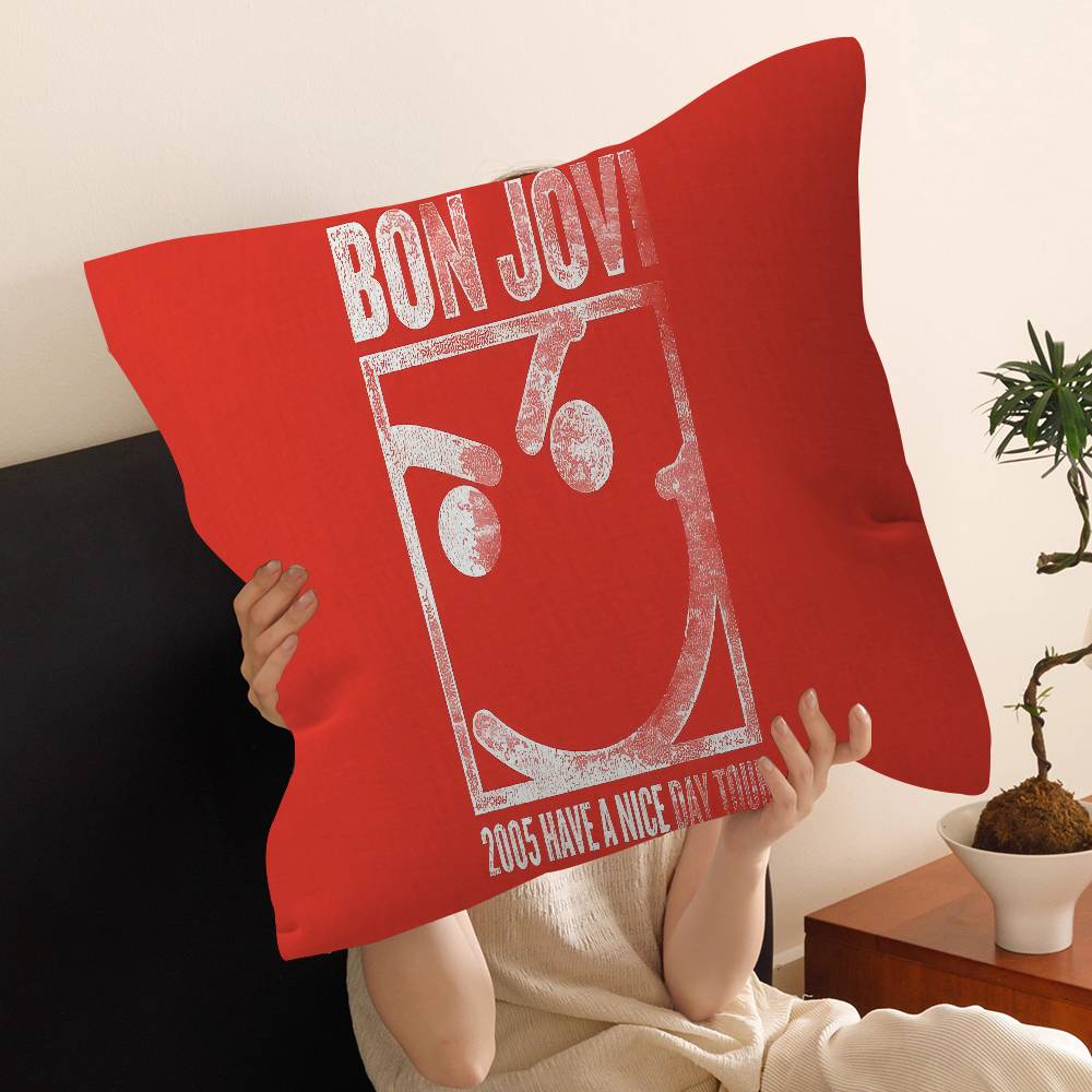 

B-BonS J-JoviS Personalized Pillow Dust Cover Bedroom Kids Party Decoration Pillowcase Birthday Children Gift 30cmx30cm