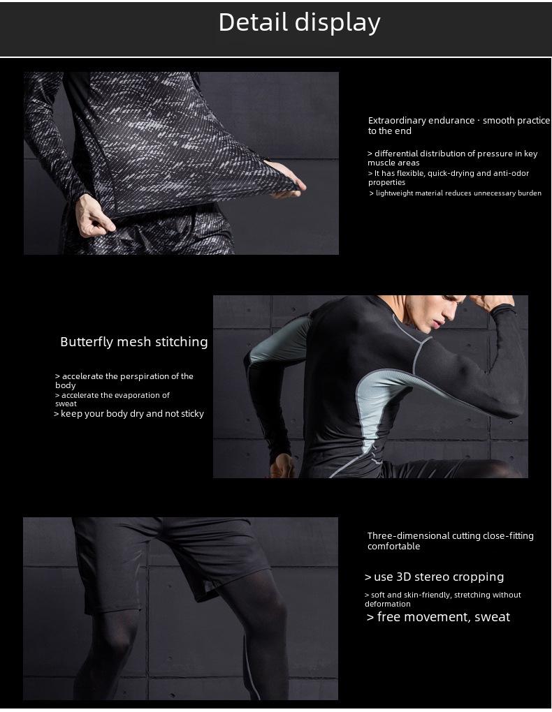 Men's Quick-Dry Short-Sleeve Sports T-Shirt - Breathable, Elastic, Ideal for Summer Training and Running