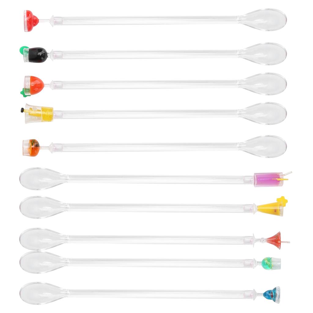 10PCS Cute Cocktail Drink Mixer Bar Stirring Mixing Sticks Spoons Bar Kitchen AccessoryL
