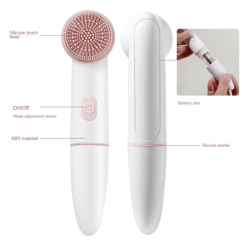 Two-in-one Vibrating Cleansing Brush Waterproof Facial Face Scrubber Brush  Face Washing Brush