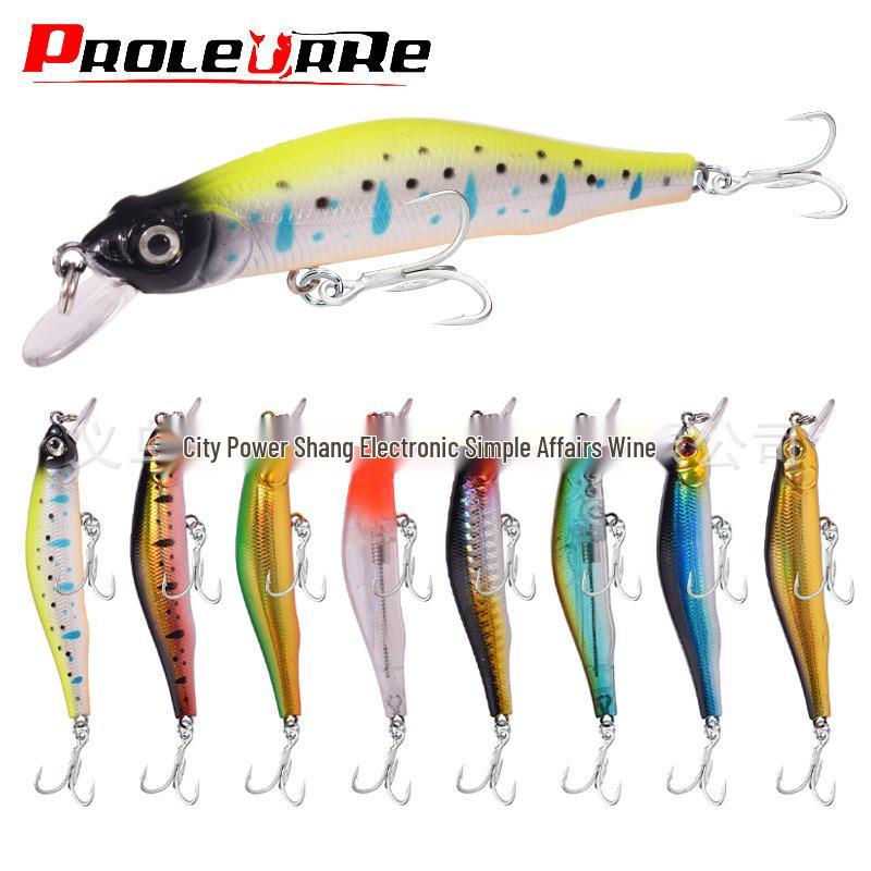 Suspended Slow-Sinking 9cm/9g Minnow Lure with Magnetic Long-Cast System Bio-Mimetic Hard Bait