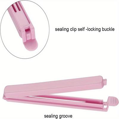 30pcs/pack Sealing Clip Bag Plastic Bag Sealing Clips Snack Bag Plastic Sealing Clip 4.7 Inches& 6 Inches