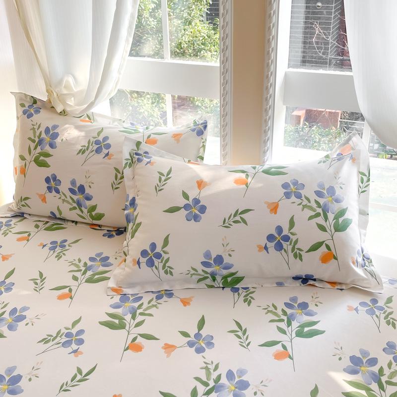 Cotton Pillowcases: Pure Cotton, Simple Style for Home, Dorms, Single & Double Rooms (Single/Pair)