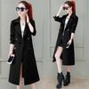 Womens Mid-Length Trench Coat With Lining 2026 Loose Slim Fit Elegant Fashion Outerwear