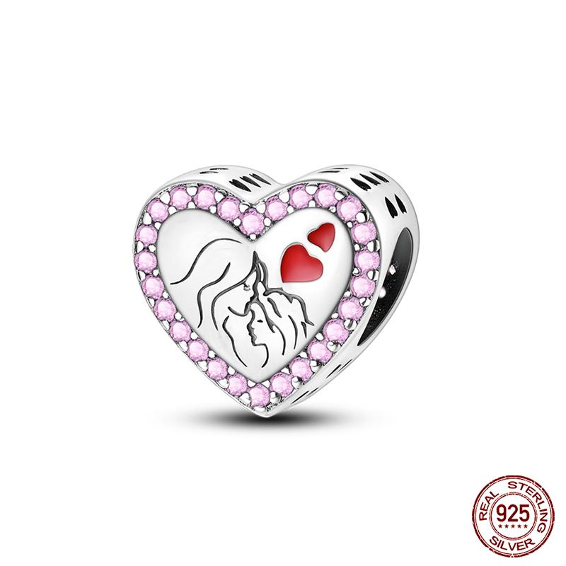 100% Copper Love And Peace Pendants Lovers Balloon Owl Charms Beads Fit Qikaola Original Bracelets Fine Diy Jewelry