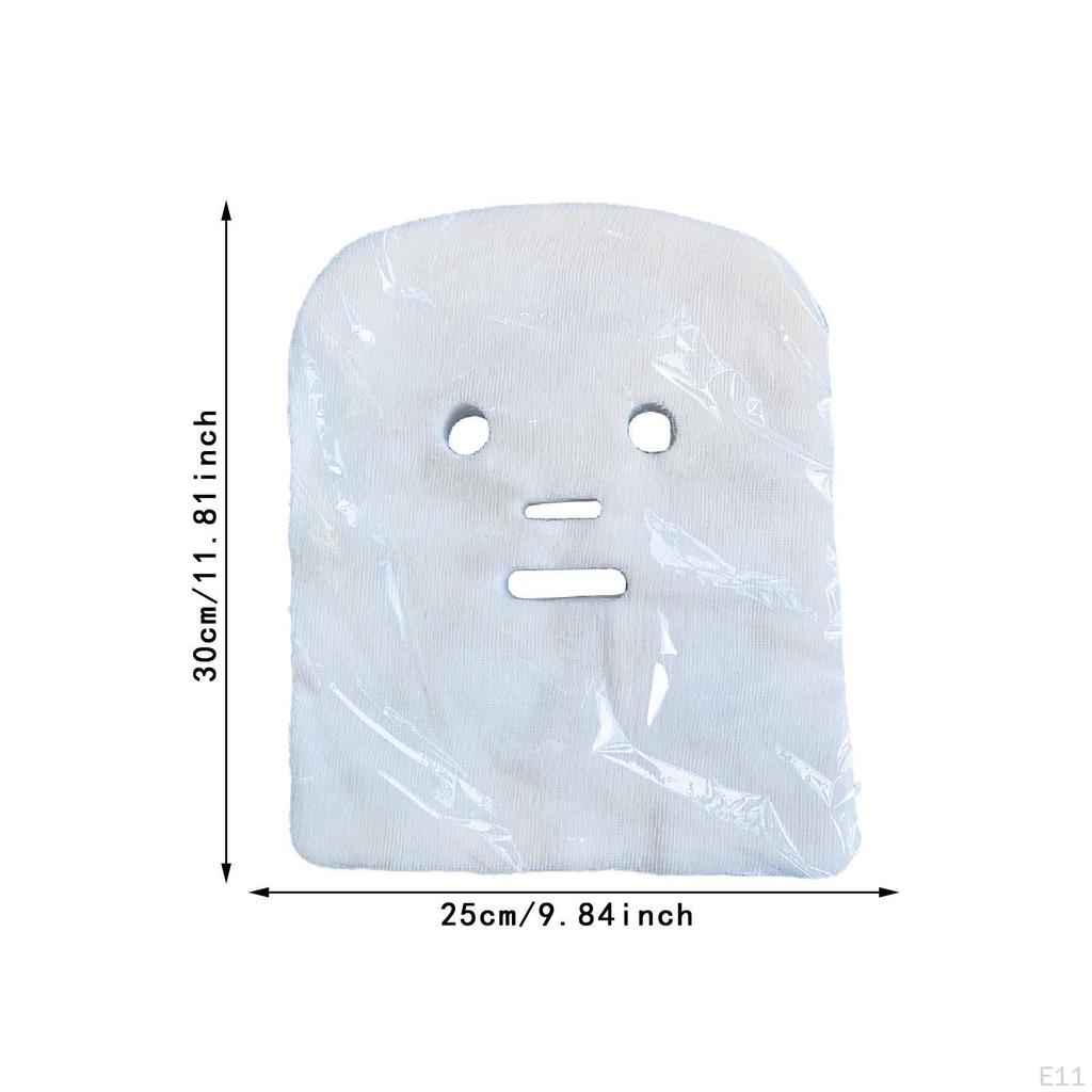 100 Pieces Gauze Face Mask Pads Paper Sheet Soft Breathable with Mesh Cotton Facial