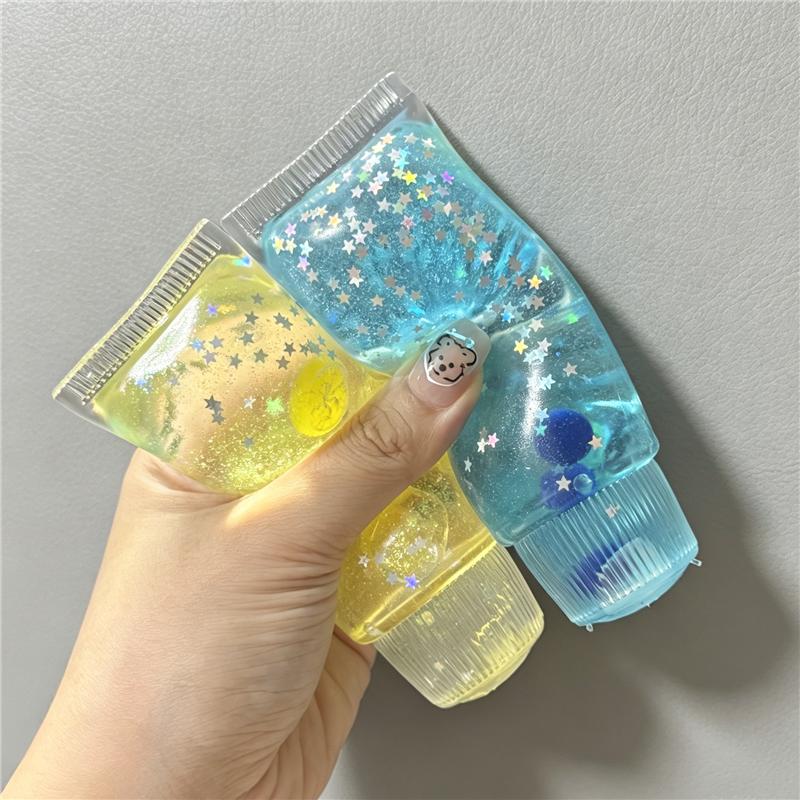 Tabas Squishy Zahnpasta Fidget Sensorisches Spielzeug Ungiftig Glitzer Maltose Langsam Aufgehendes Squishy Stressabbau Spielzeug Für Autismus ADHS Geschenk