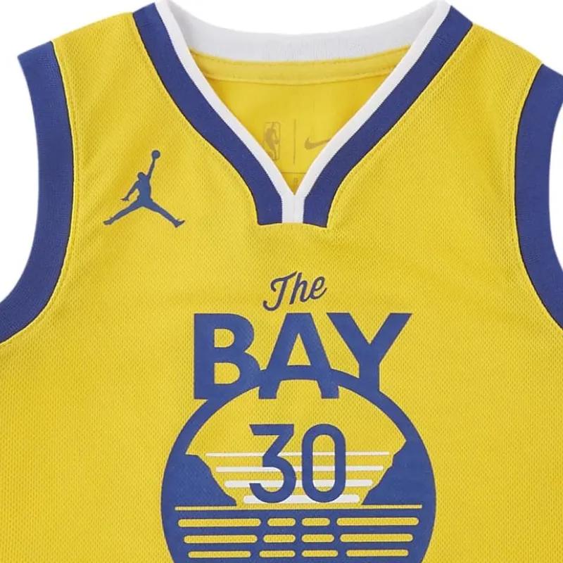 Jordan Jersey Vest NBA Stephen Curry Statement Edition Golden State Warriors Amarillo Yellow Kids' (Unisex) Tank Tops Camisoles DN5275 728