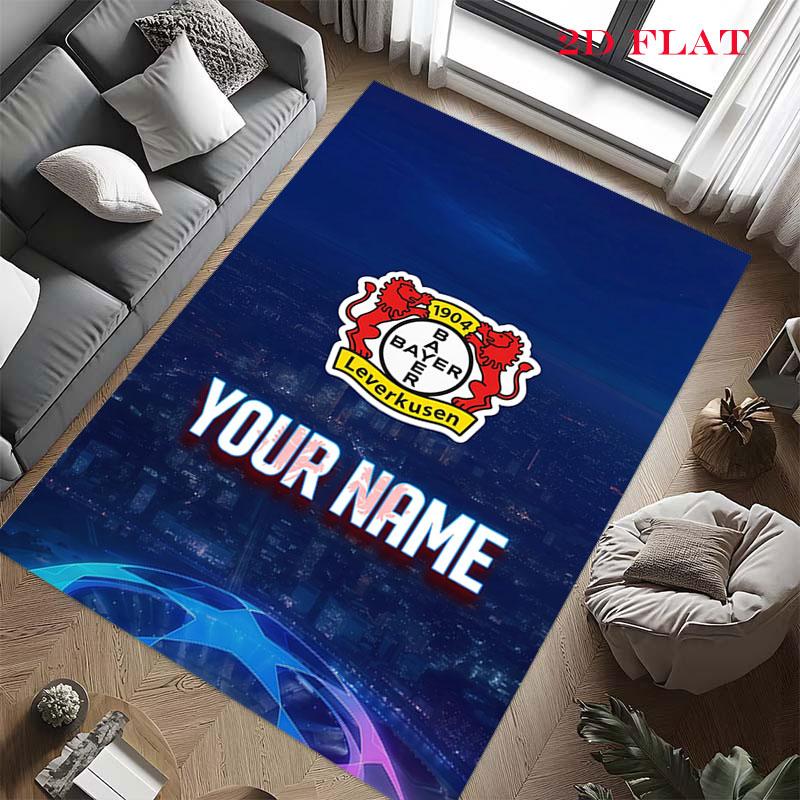 Custom Bayer Leverkusen Carpet Rug for Living Room Bedroom Home Sofa Decoration,Kids play Nonslip Floor Mat