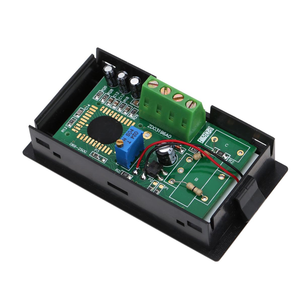 

LCD DC 100A Digital Display LED Panel Ammeter AMP Ampere Meter with 100A 75mV Shunt Resistor