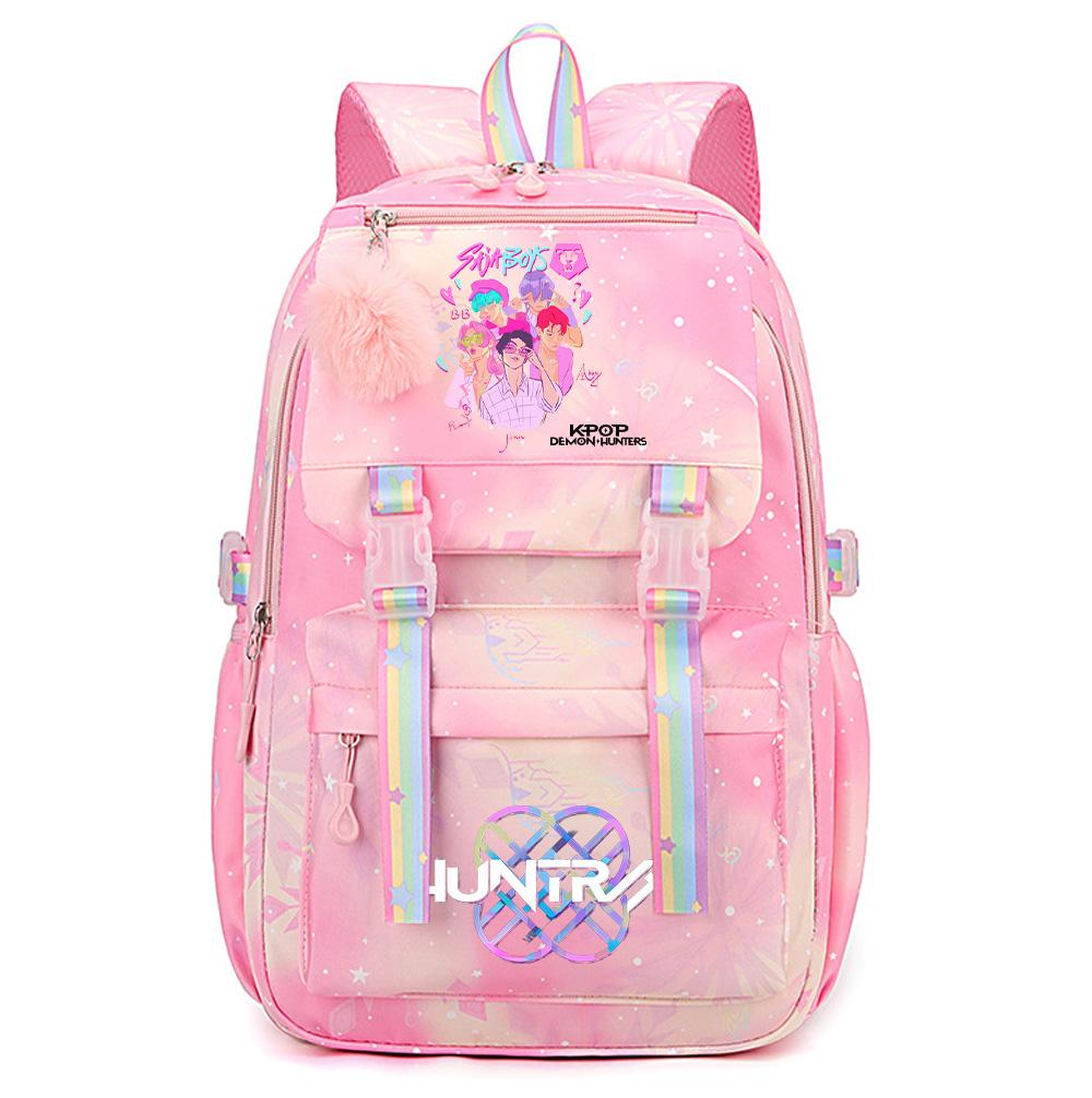 Anime K-Pop Demon Hunters Printed Large Capacity Waterproof Backpack Teenger Student Girl Boy Schoolbag Bookbag Women Large Capacity Travel Bag Gift