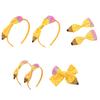 Eye Catching Pencil Dot Fabric Hair Clip Soft Comfortable Back To School Headband Headpieces Fashion Accessory for Women