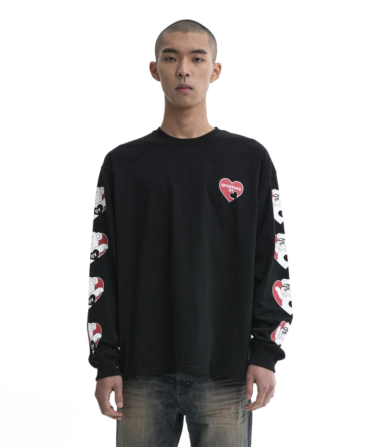 Oy Heart Odolly Long Sleeve-Black 2 Size