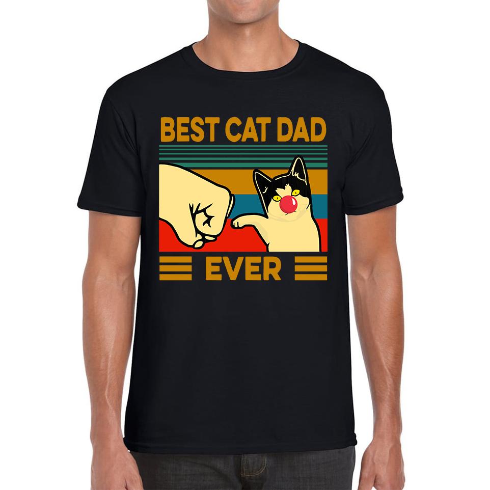 

Best Cat Dad Ever Red Nose Day Unisex Mens T Shirt Womens Tops Tees L