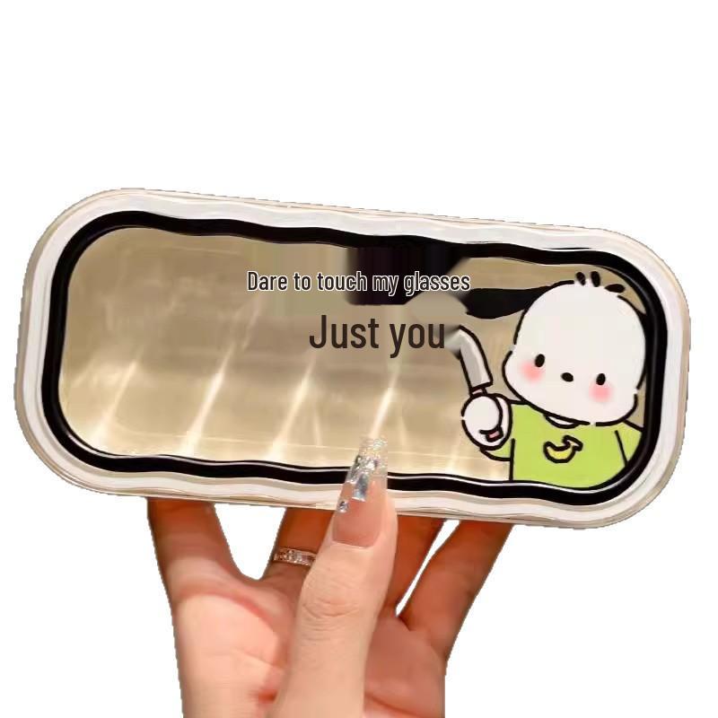 Transparent Kids' Eyeglass Case - Portable, Cute, Anti-Pressure & Anti-Fall for Myopia Glasses or Sunglasses.